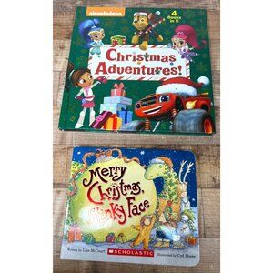 Nickelodeon Christmas Adventures & Merry Christmas Stinky Face Books For Kids